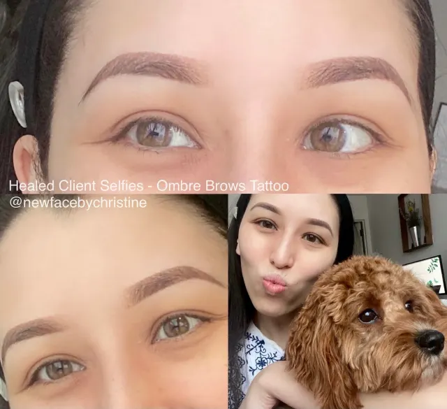 Soft Ombré Powder Brows result by New Face by Christine, NYC — photo 54