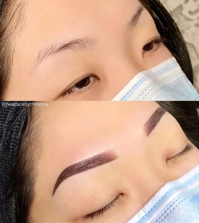 Soft Ombré Powder Brows result by New Face by Christine, NYC — photo 61