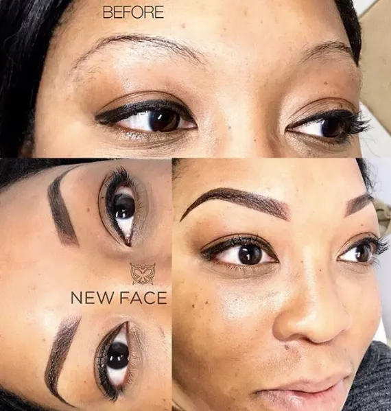 Soft Ombré Powder Brows result by New Face by Christine, NYC — photo 77