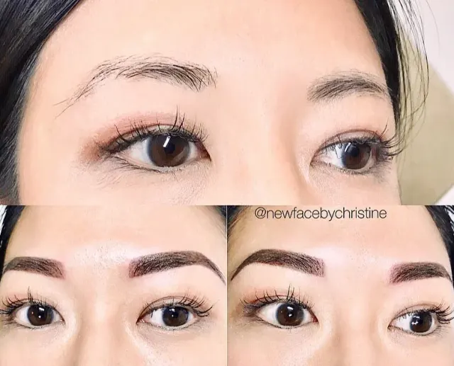 Soft Ombré Powder Brows result by New Face by Christine, NYC — photo 80